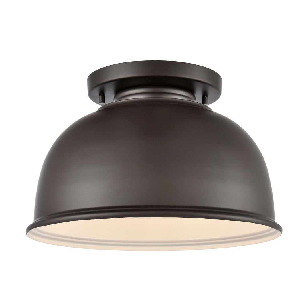 Cedar Park 13 Wide 1-Light Outdoor Flush Mount - Oil Rubbed Bronze Image 1