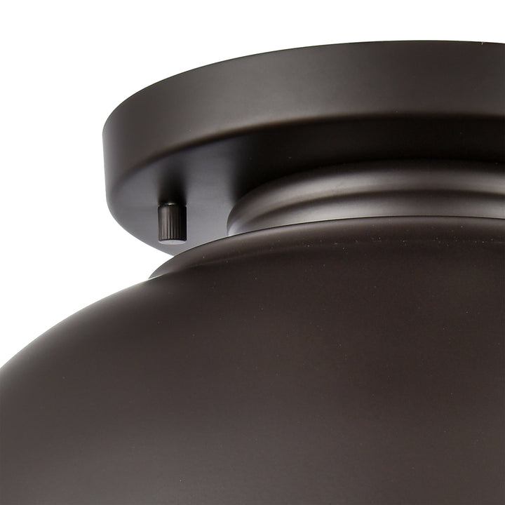 Cedar Park 13 Wide 1-Light Outdoor Flush Mount - Oil Rubbed Bronze Image 2