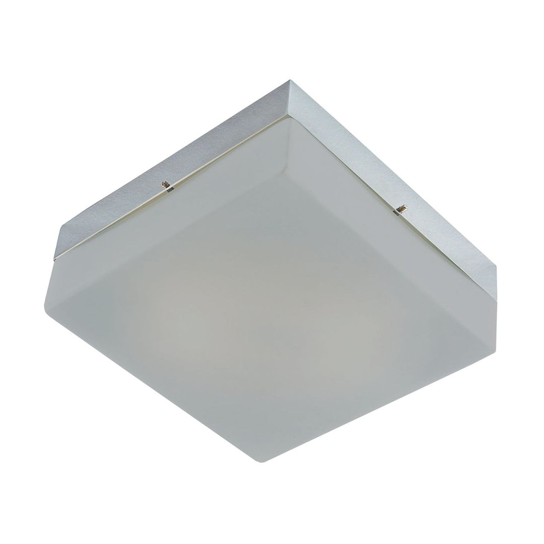 Quad Flushmount in Metallic Gray with Frosted Glass - Grande Image 1