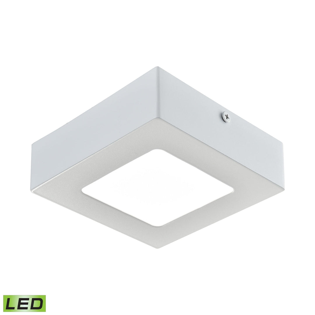 Warwick Integrated LED Square Flushmount in Matte White - Small Image 1