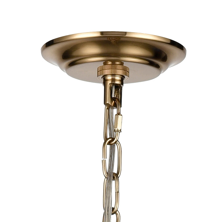 Inga 29 Wide 9-Light Chandelier - Brass Image 6