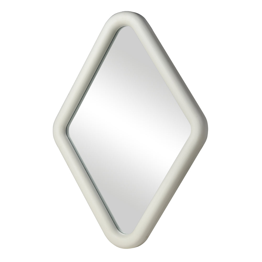 Diamond Wall Mirror - Whitewash Image 2