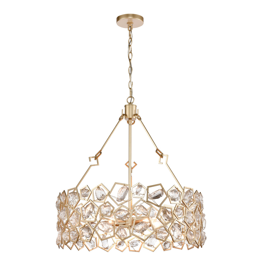 Levana 24 Wide 5-Light Pendant - Gold Image 1