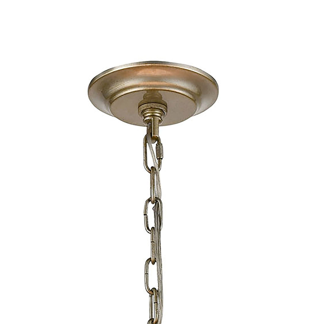 Shaftsbury Square 14 Wide 3-Light Pendant - Antique Silver Image 4