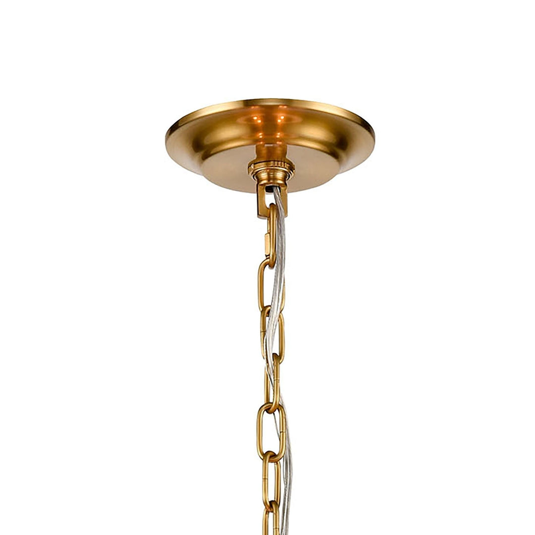 Harp Lane 21 Wide 4-Light Pendant - Satin Brass Image 4