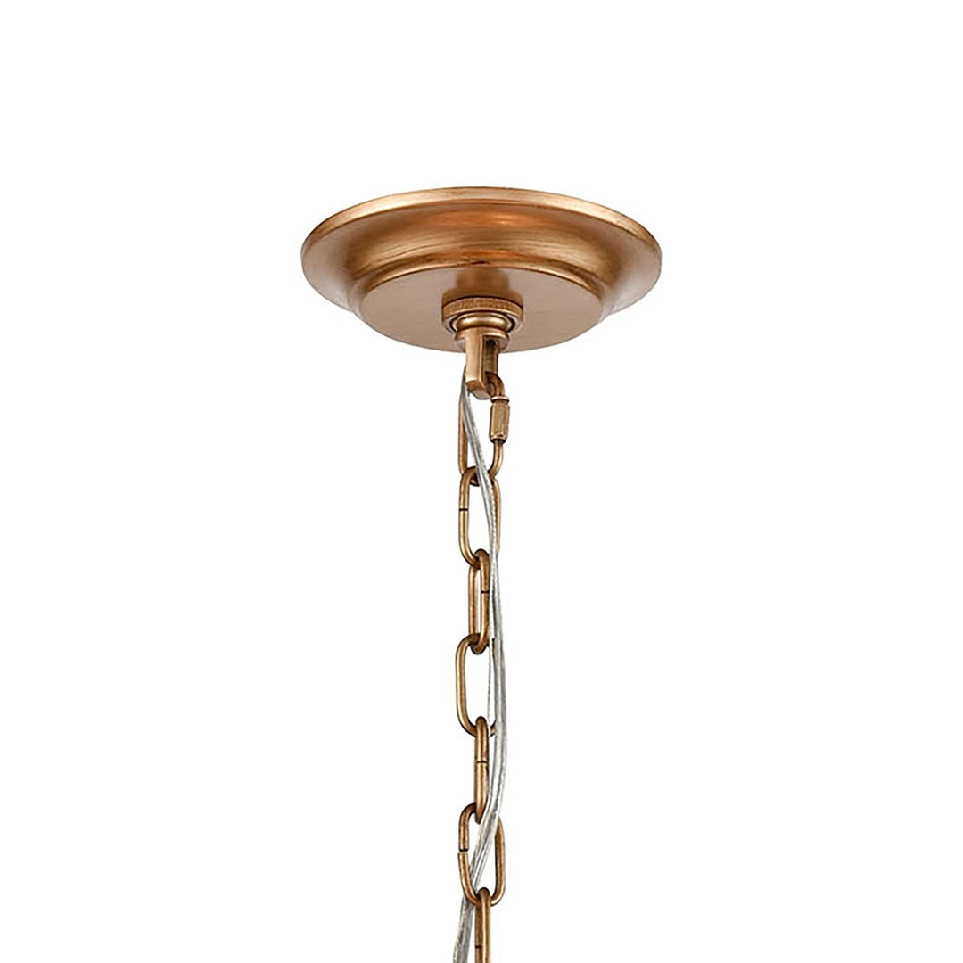 Botanic Avenue 22 Wide 4-Light Pendant - Antique Gold Image 4