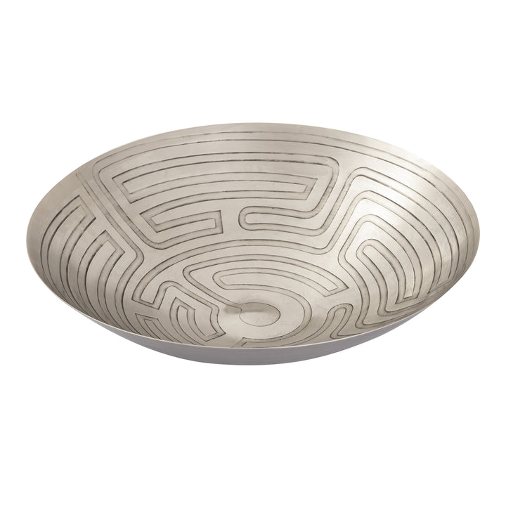 Maze Etched Centerpiece Bowl Image 1