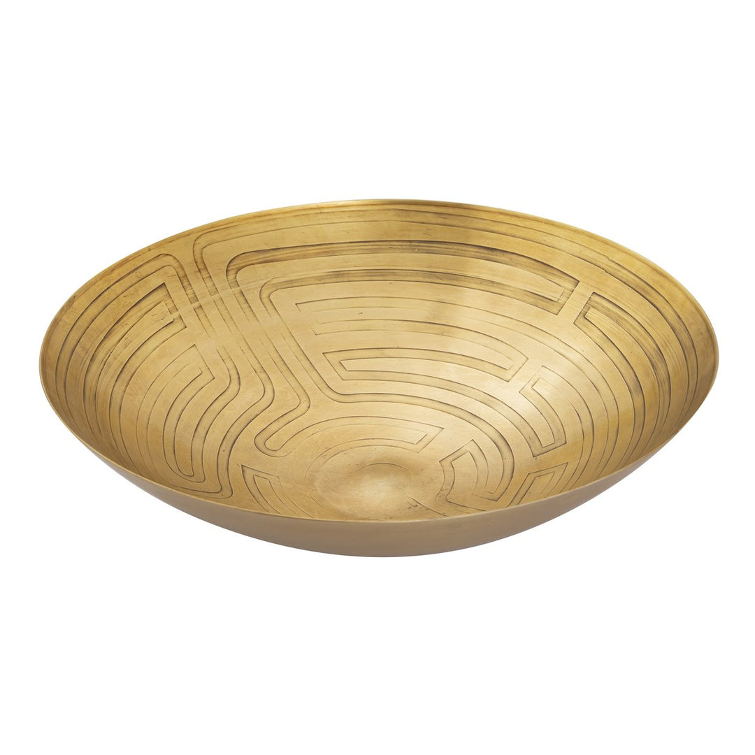 Maze Etched Centerpiece Bowl Image 1