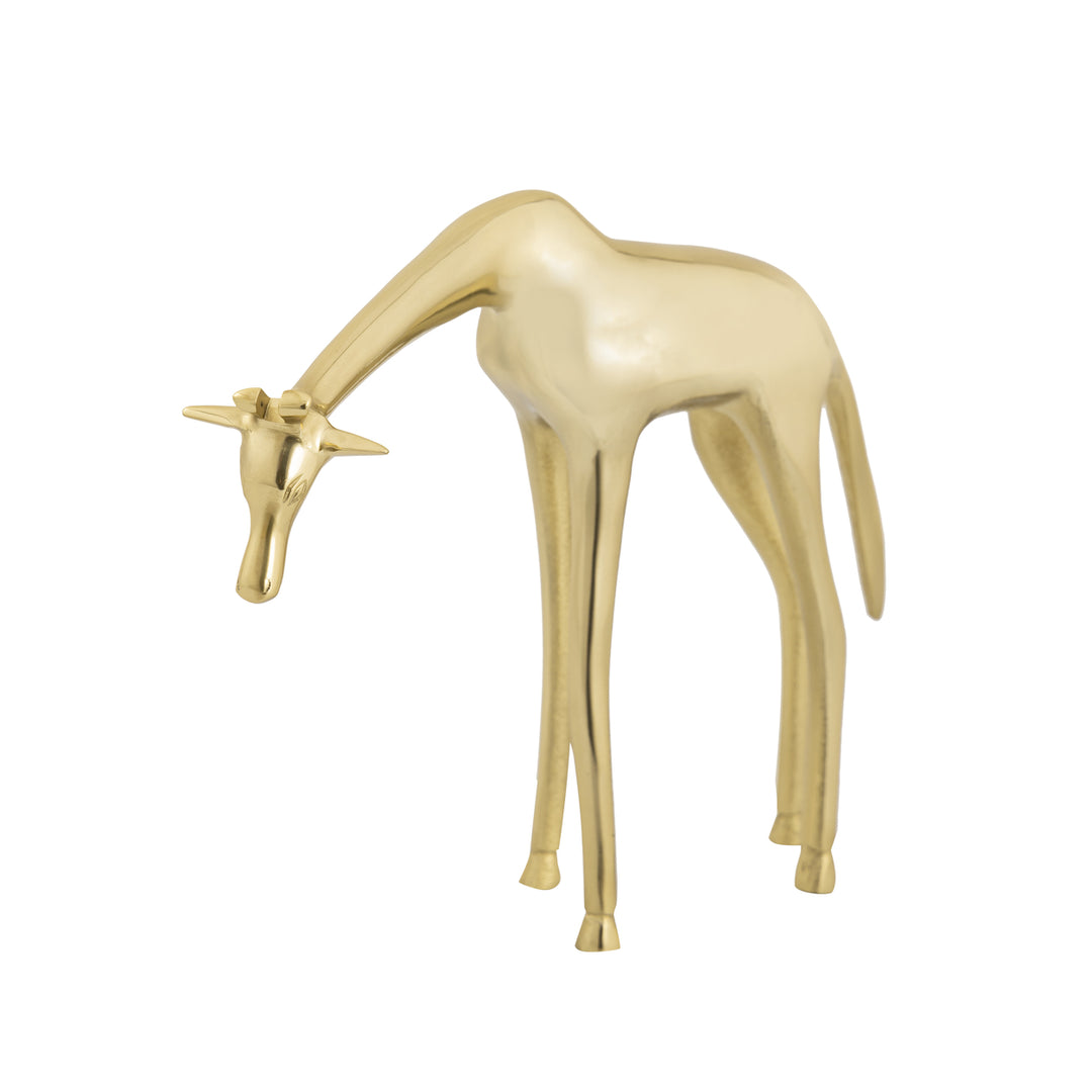 Brass Giraffe Sculpture - Small Image 1