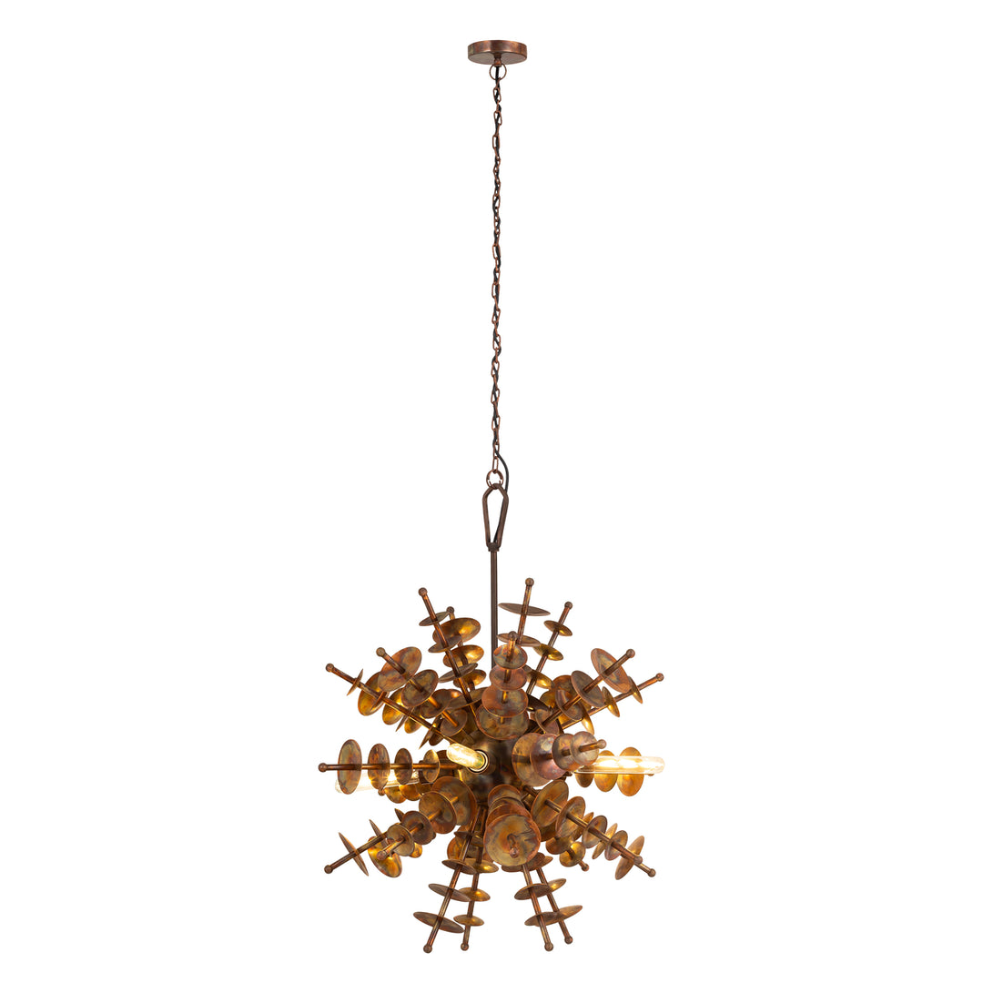 Sigma 28 Wide 4-Light Pendant - Autumn Brass Image 1