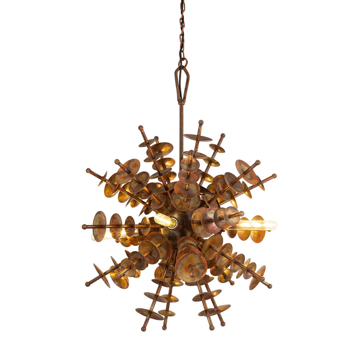 Sigma 28 Wide 4-Light Pendant - Autumn Brass Image 4