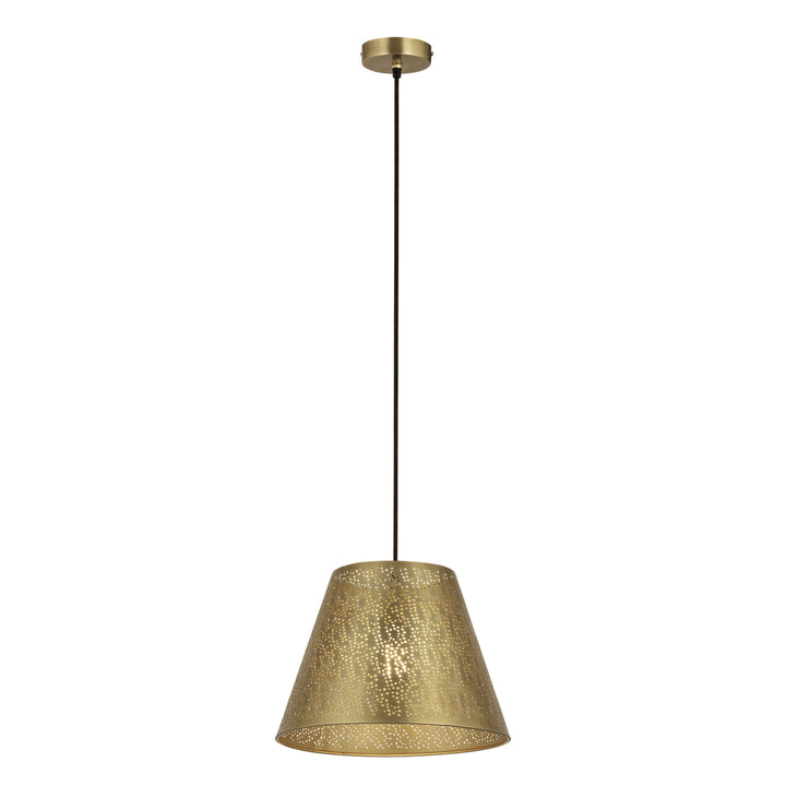 Hargen 15 Wide 1-Light Pendant - Antique Brass Image 1