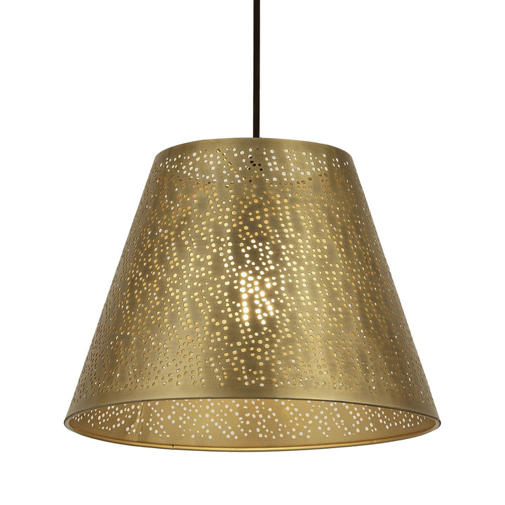 Hargen 15 Wide 1-Light Pendant - Antique Brass Image 4