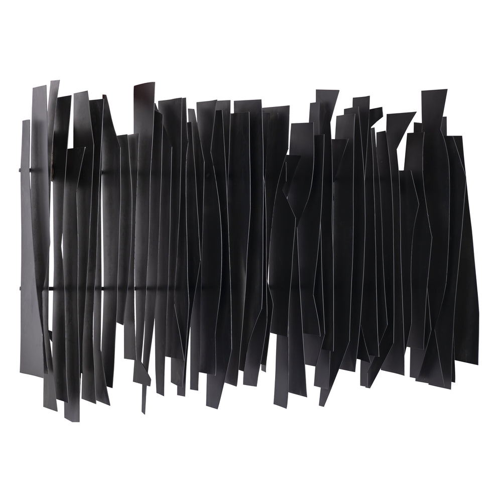 Ridge Dimensional Wall Art - Black Image 2