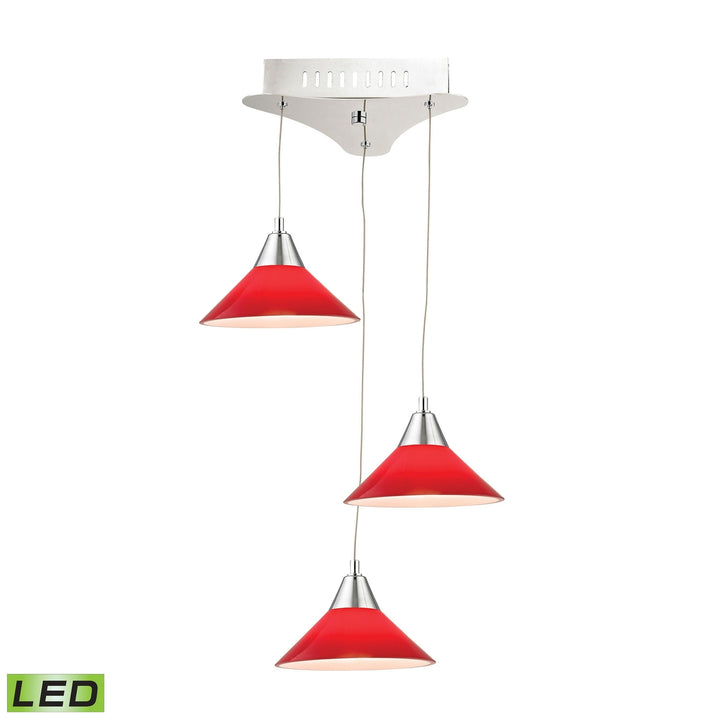 Cono 12 Wide 3-Light Mini Pendant [LCA101-11-15-ELK] Image 2