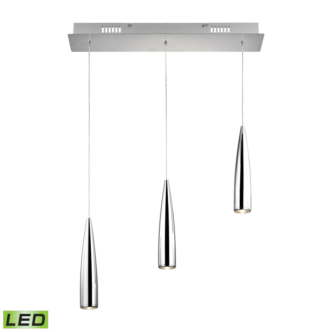 Century 5 Wide 3-Light Mini Pendant - Chrome Image 1