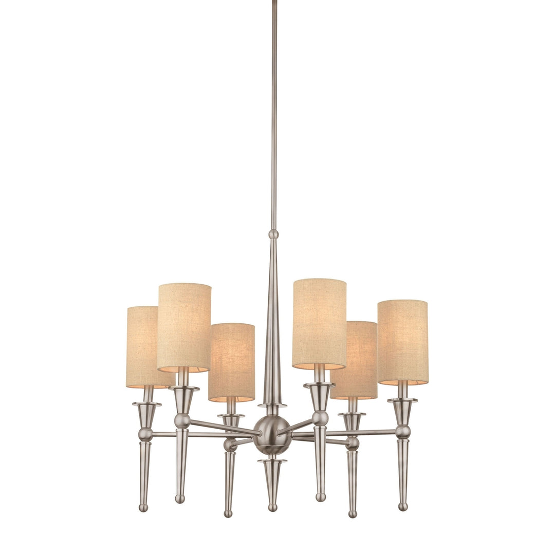 Allure 6-Light Chandelier in Brushed Nickel Image 1