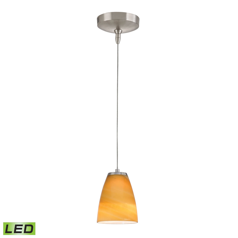 Low Voltage 5 Wide 1-Light Mini Pendant - Brushed Nickel Image 1