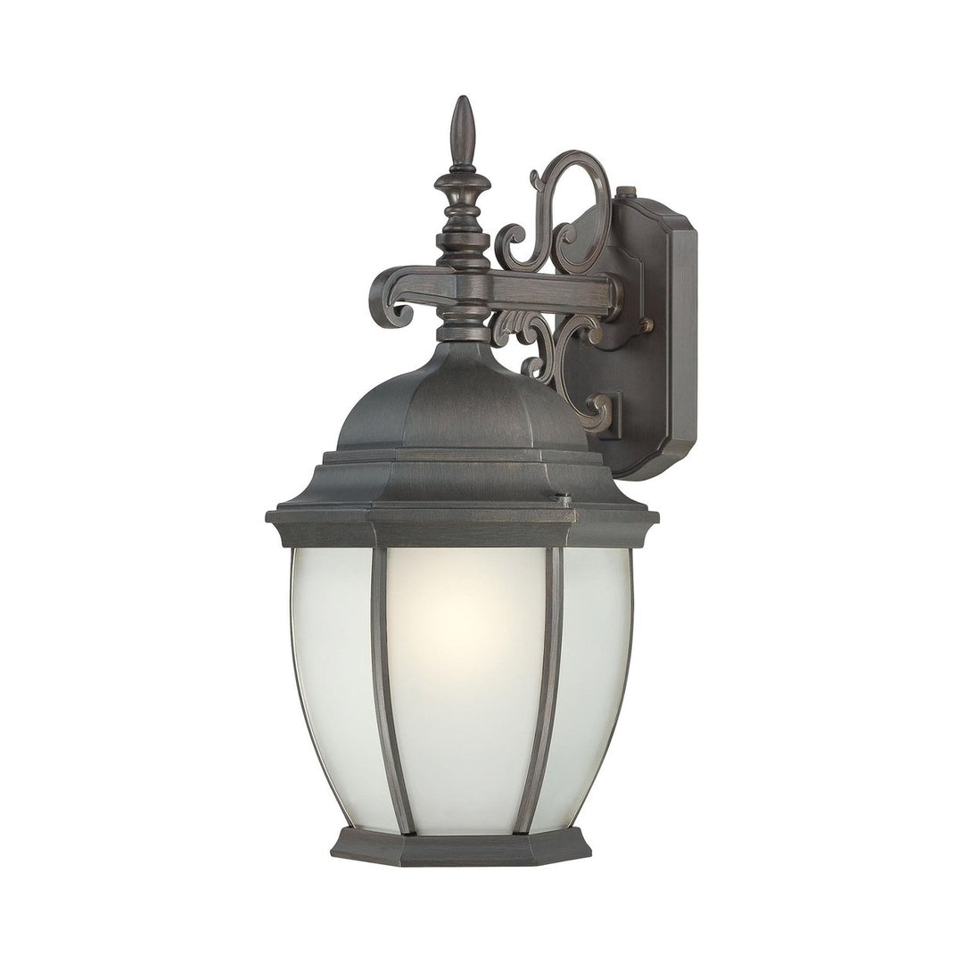 Covington 1-Light Outdoor Wall Lantern in Painted Bronze Image 1