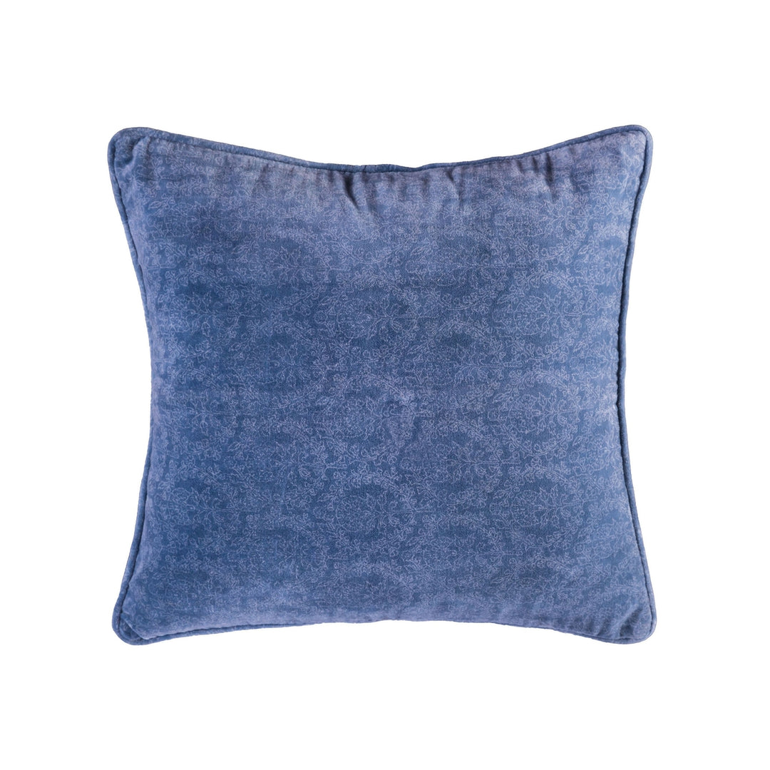 Bombay Damask 20x20 Reversible Pillow - Blue Image 1