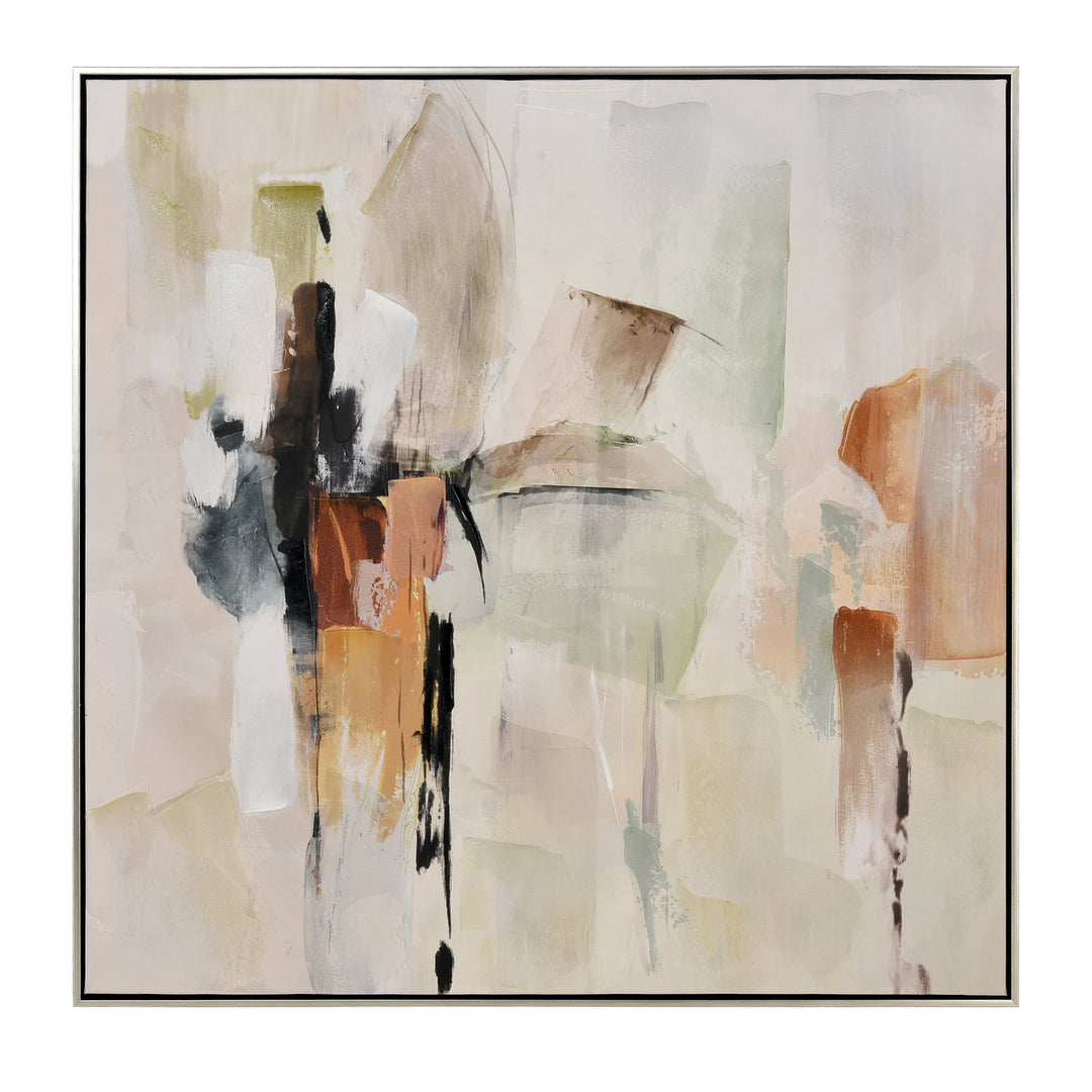 Pastel Abstract Framed Wall Art Image 1