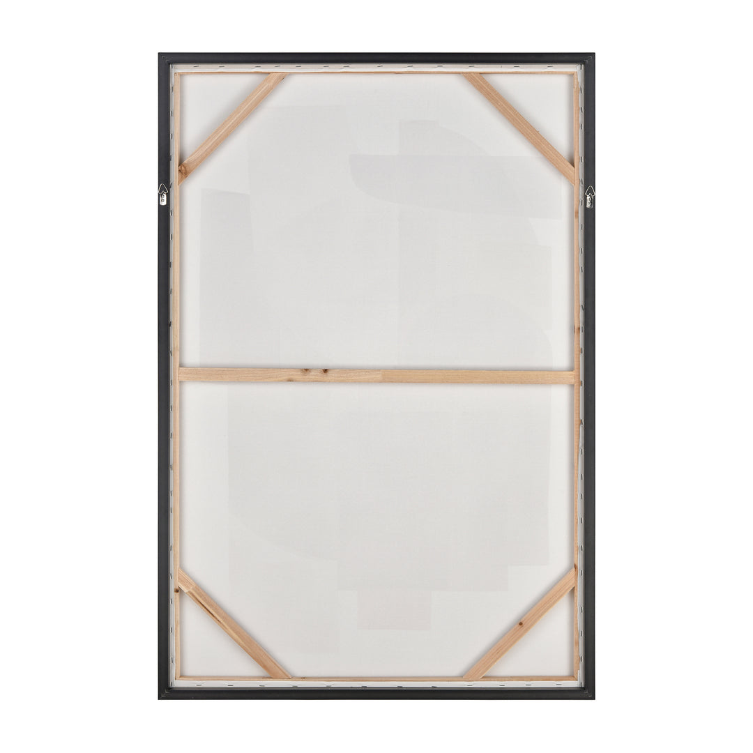 Ochre Framed Abstract Wall Art Image 3