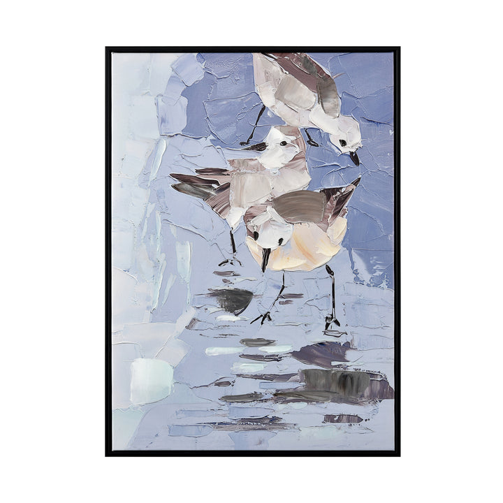 Seagull Abstract Framed Wall Art Image 1