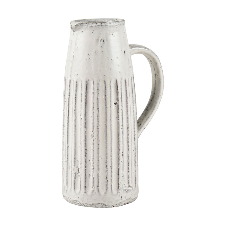 Muriel Pitcher - Large Aged White Glazed Image 3