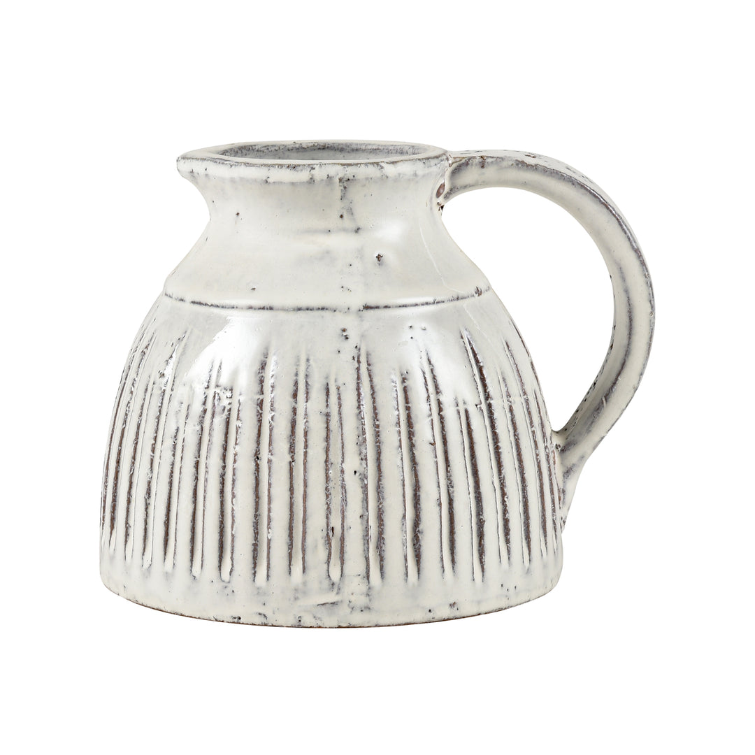 Muriel Pitcher - Small Aged White Glazed Image 1