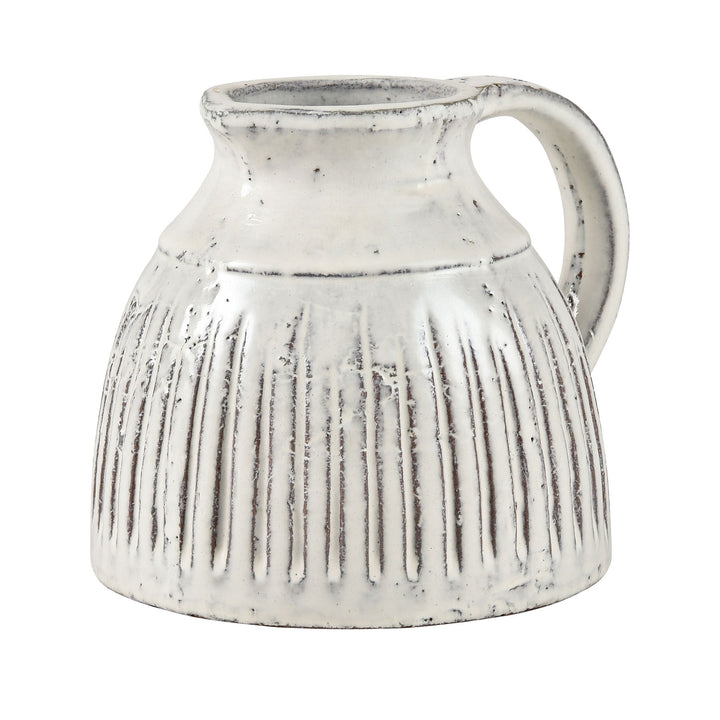 Muriel Pitcher - Small Aged White Glazed Image 3