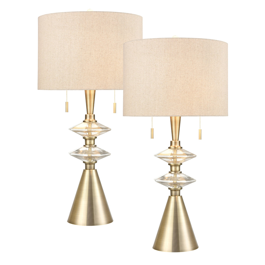 Annetta Table Lamp - Set of 2 Brass Image 1