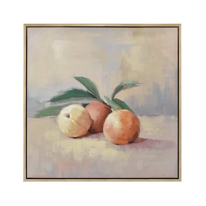 Peach Still Life Framed Wall Art Image 1