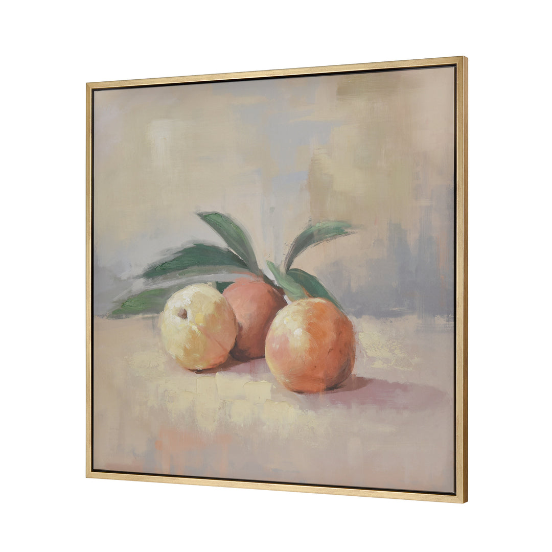 Peach Still Life Framed Wall Art Image 2