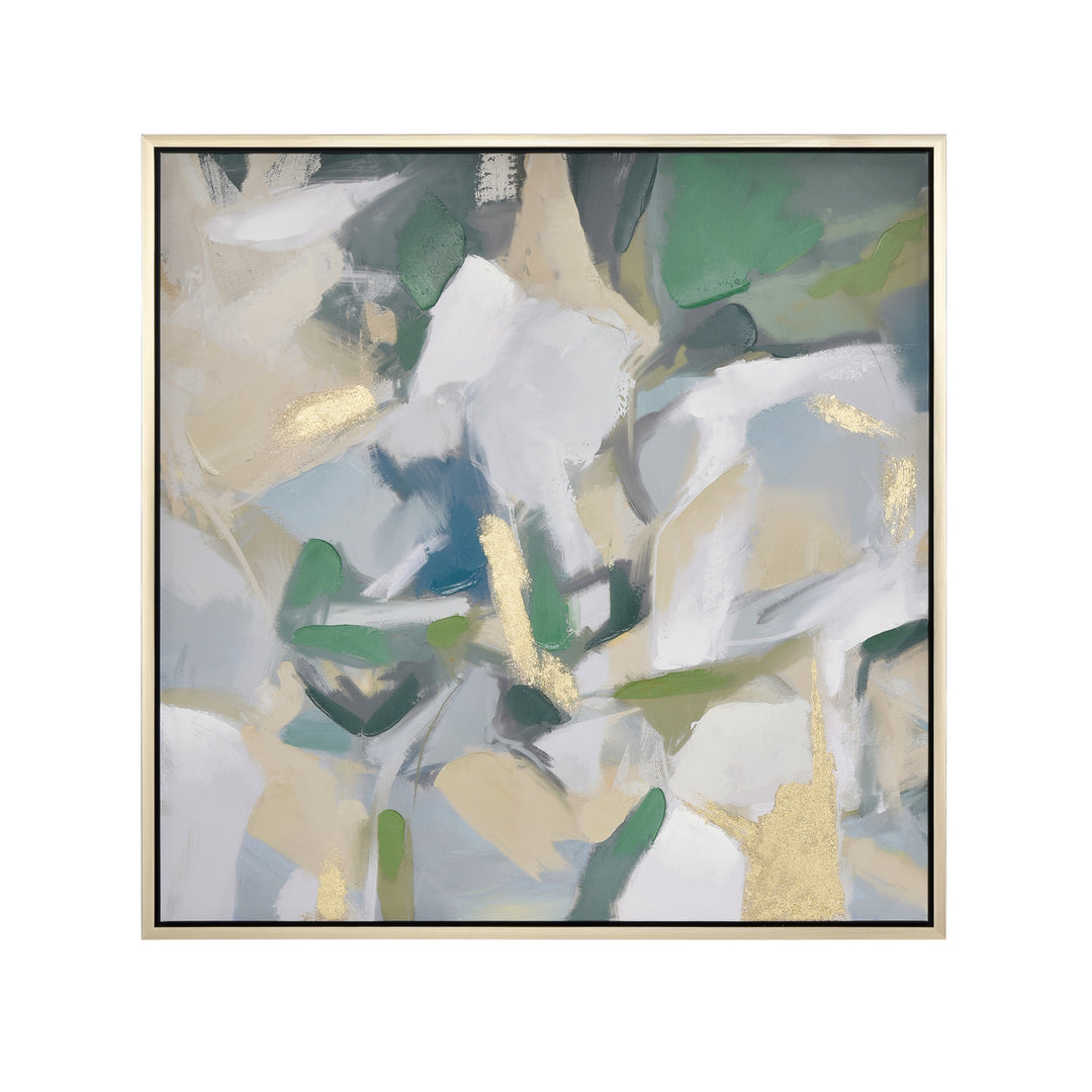 Verde Abstract Framed Wall Art Image 1