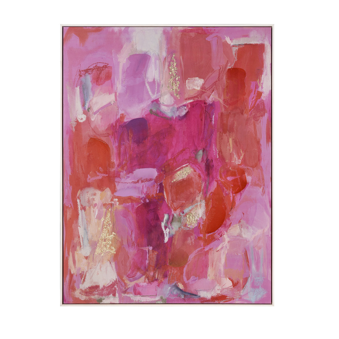 Pink Flush Abstract Framed Wall Art Image 1