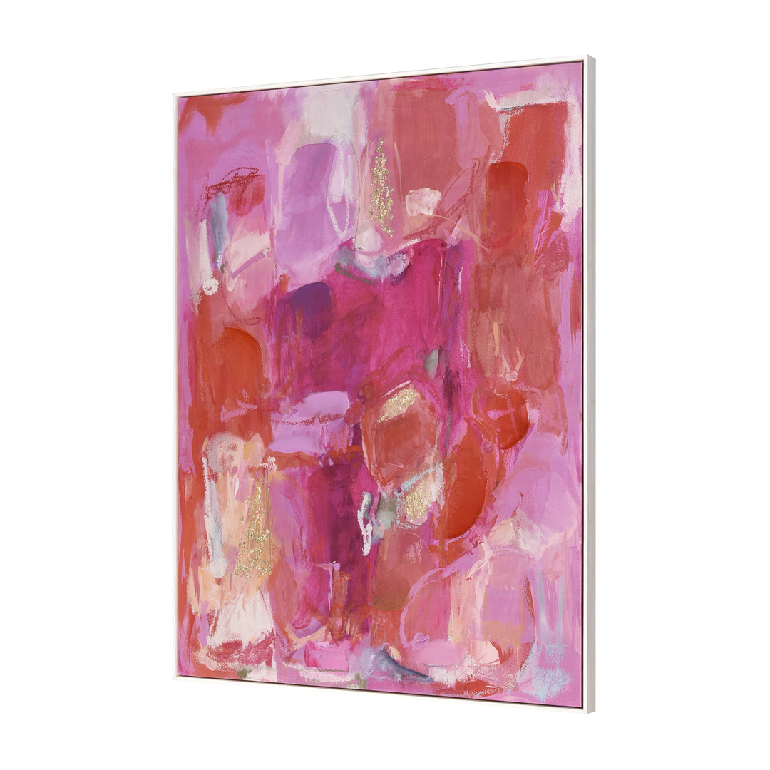 Pink Flush Abstract Framed Wall Art Image 2