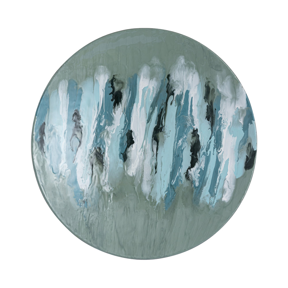 Spindrift Dimensional Wall Art - Set of 3 Seafoam Green Enamel Image 2