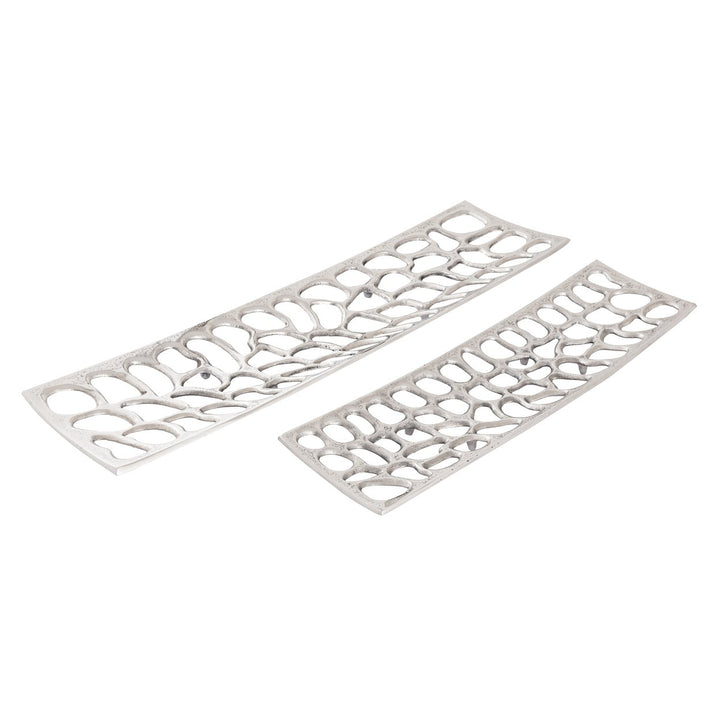 Maro Tray - Set of 2 Nickel Image 1