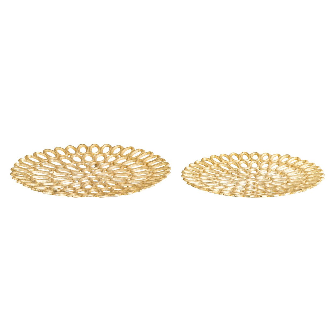 Regina Tray - Set of 2 Gold Image 2