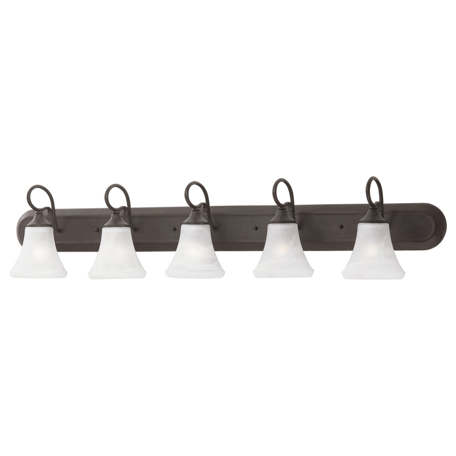 Elipse 48 Wide 5-Light Vanity Light - Painted Bronze Image 1