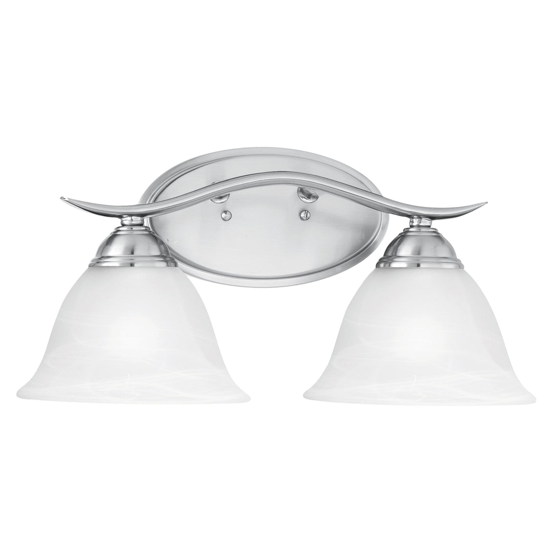 Prestige 17 Wide 2-Light Vanity Light - Brushed Nickel Image 1