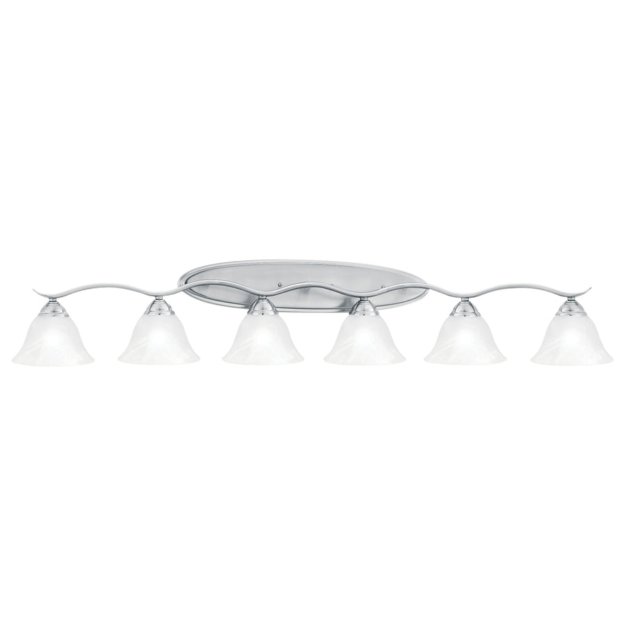 Prestige 54.5 Wide 6-Light Vanity Light - Brushed Nickel Image 1