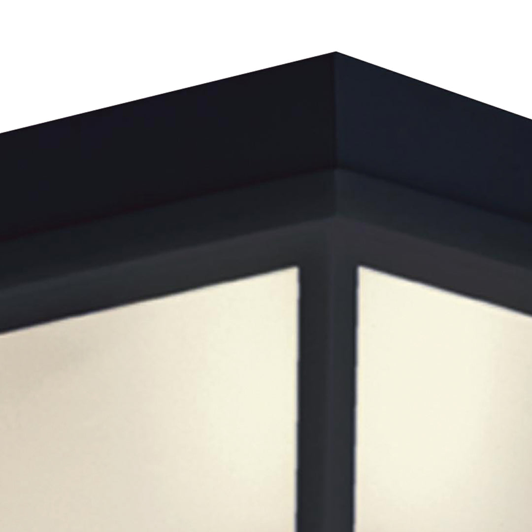 Outdoor Essentials 8 Wide 1-Light Outdoor Flush Mount - Black Image 3