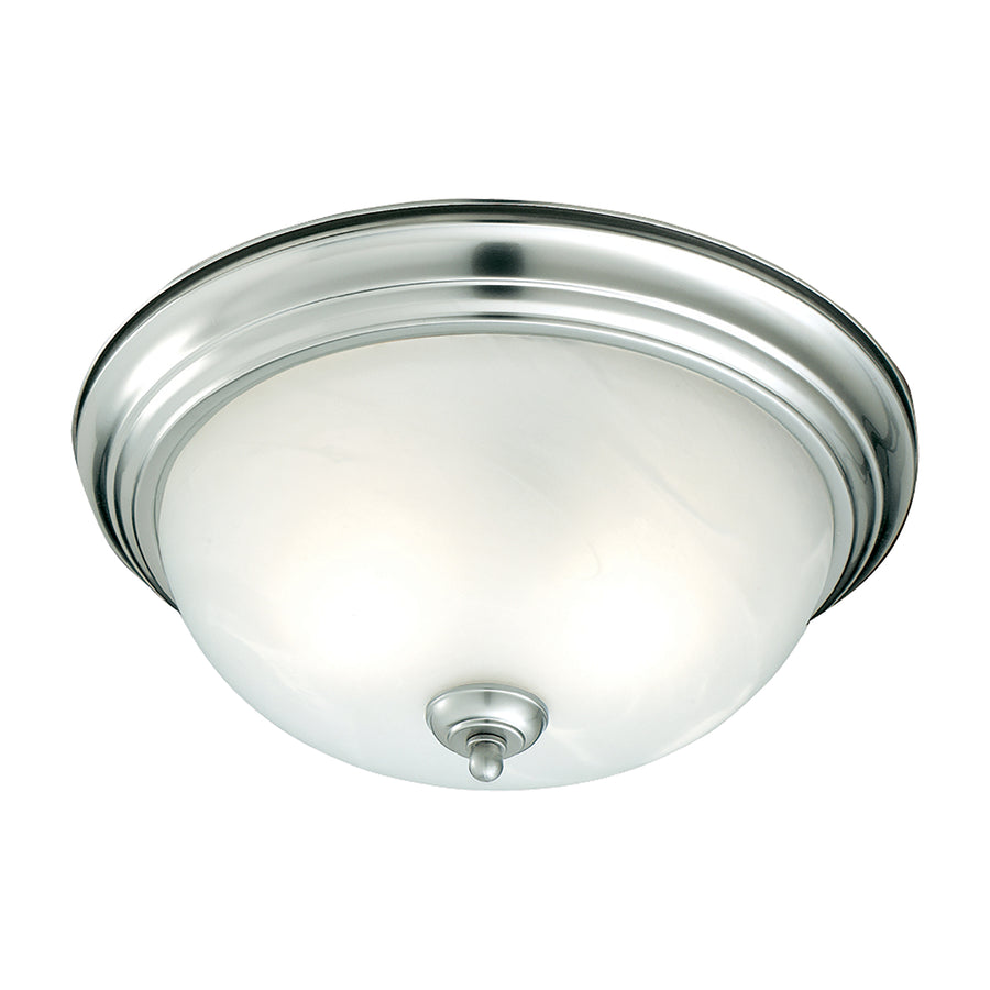 Ceiling Essentials 12 Wide 1-Light Flush Mount - Brushed Nickel [SL869178] Image 1