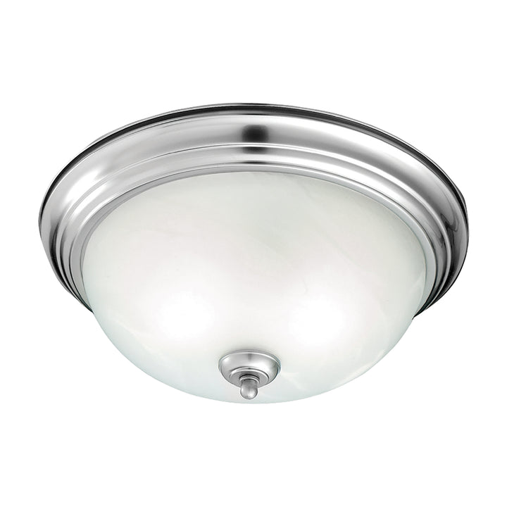 Harmony 14 Wide 2-Light Flush Mount - Brushed Nickel Image 1