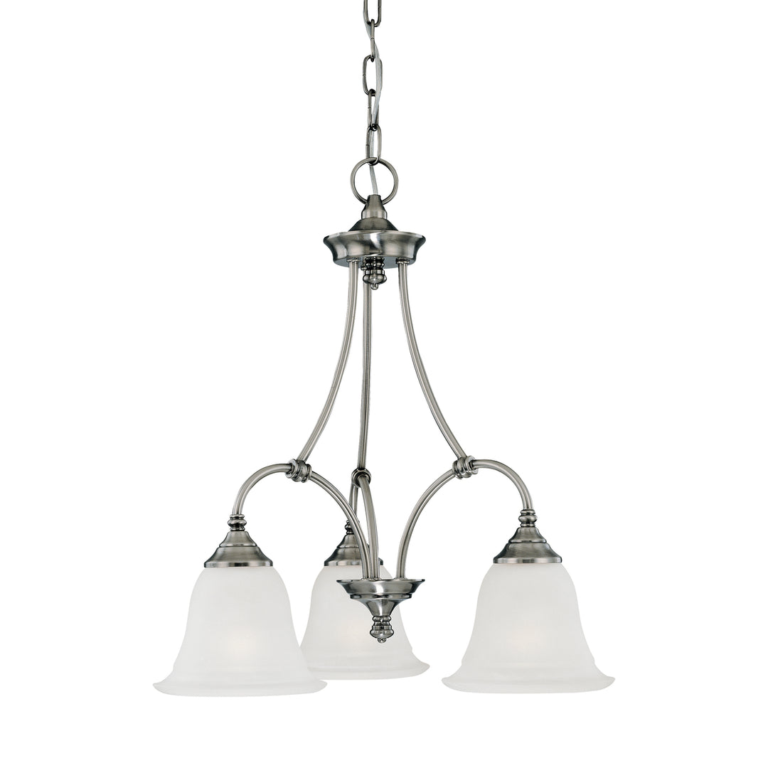 Harmony 20 Wide 3-Light Chandelier - Satin Pewter Image 1