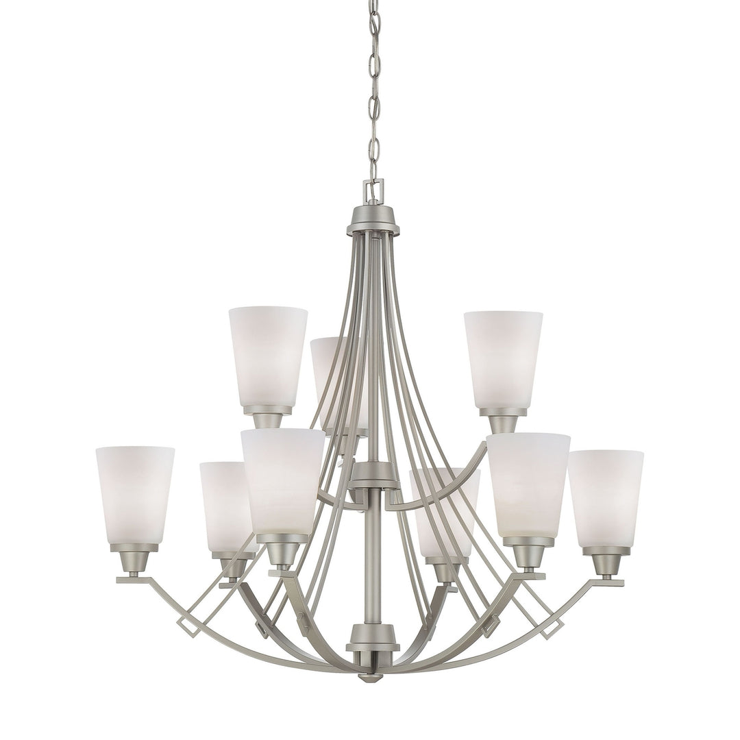 Wright 9-Light Chandelier in Espresso Image 2