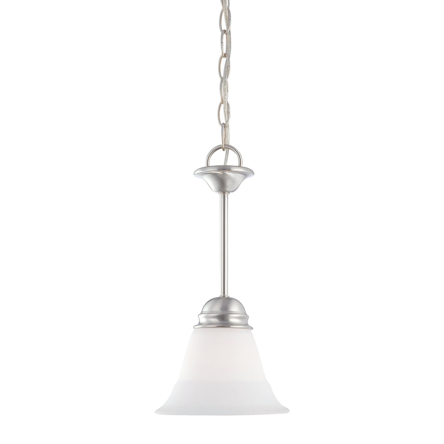 Bella 7.25 Wide 1-Light Mini Pendant - Brushed Nickel Image 1