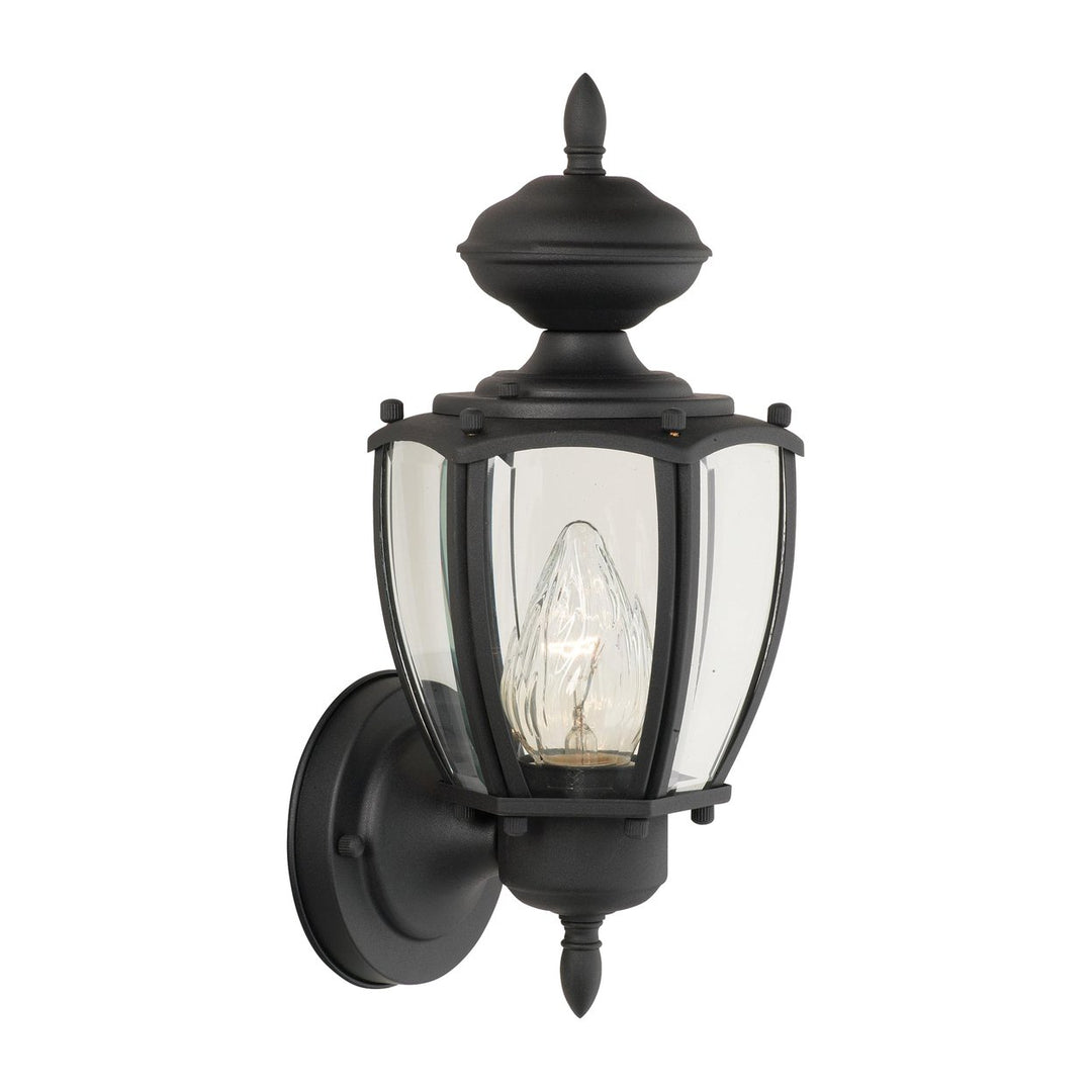 Park Avenue 12 High 1-Light Outdoor Sconce - Black Image 1