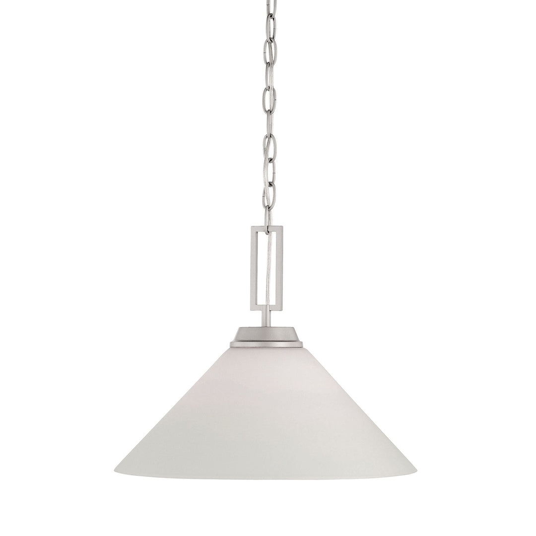 Wright 1-Light Pendant in Matte Nickel Image 1